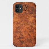 Circassian Walnut Burl iPhone 5 Hoesje *monogram* (Achterkant)