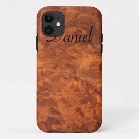 Circassian Walnut Burl iPhone 5 Hoesje *personalis (Achterkant)