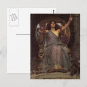 Circe die de beker aan Odysseus aanbiedt Briefkaart (Voorkant / Achterkant)