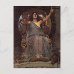 Circe die de beker aan Odysseus aanbiedt Briefkaart