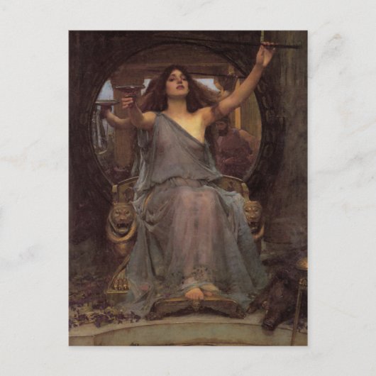 Circe die de beker aan Ulysses aanbiedt Briefkaart (Voorkant)