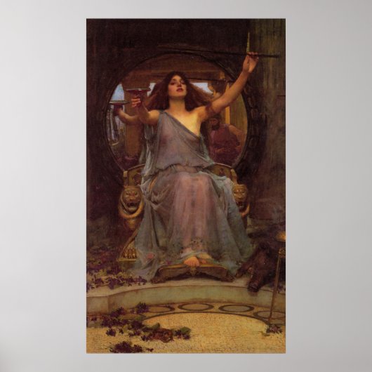 Circe die de beker aan Ulysses aanbiedt Poster (Voorkant)
