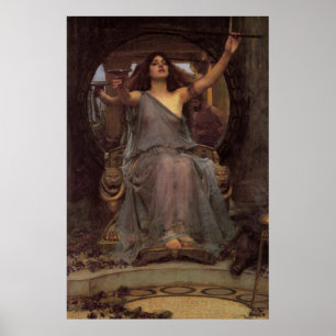 Circe die de beker aan Ulysses aanbiedt Poster