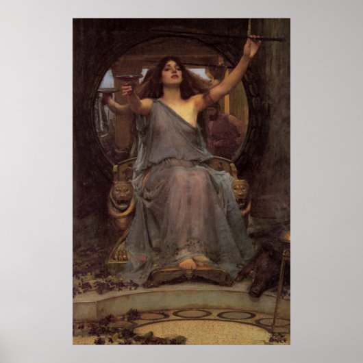 Circe die de beker aan Ulysses aanbiedt Poster (Voorkant)