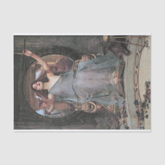 Circe die de beker aan Ulysses ontkoppelt Tissuepapier (Voorkant)