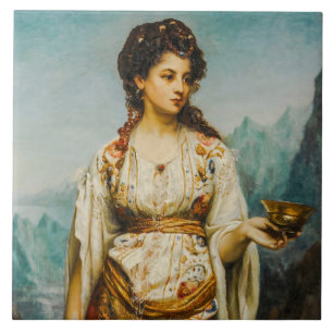 Circe door Jean Jules Bardin (1875) Tegeltje