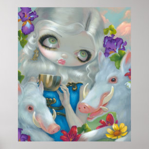 Circe en de grote oogfantasie van het Swine ART PR Poster