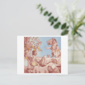 Circe en varkens briefkaart (Staand voorkant)