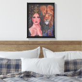 Circe goddess Stretched Canvas Print van Renee (Insitu (Slaapkamer))