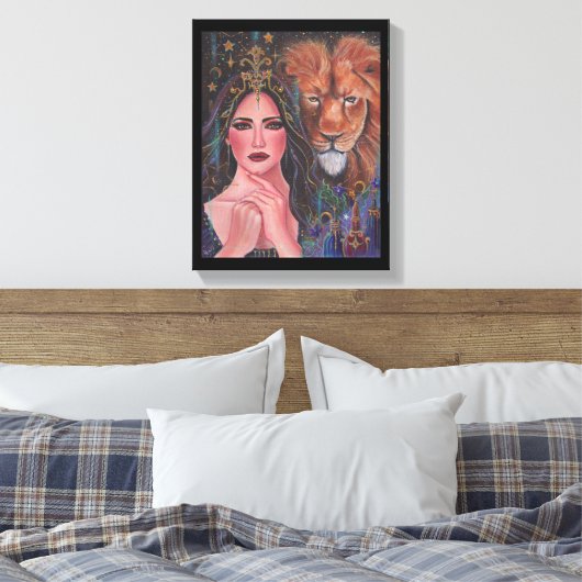 Circe goddess Stretched Canvas Print van Renee (Insitu (Slaapkamer))