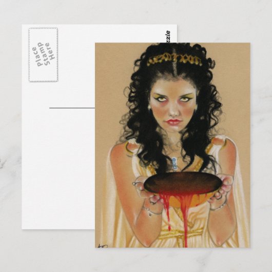 Circe Greek Goddess Briefkaart (Voorkant / Achterkant)