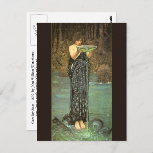 Circe Invidiosa - 1892  by John William Waterhouse Briefkaart (Voorkant / Achterkant)