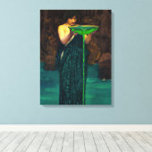 Circe Invidiosa, 1892 by John William Waterhouse Canvas Afdruk (Insitu (Houten vloer))