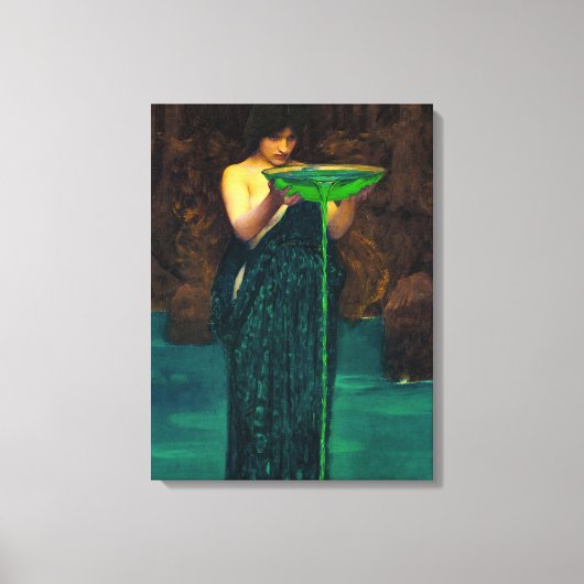 Circe Invidiosa, 1892 by John William Waterhouse Canvas Afdruk (Voorkant)