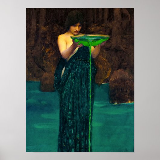 Circe Invidiosa, 1892 by John William Waterhouse Poster (Voorkant)