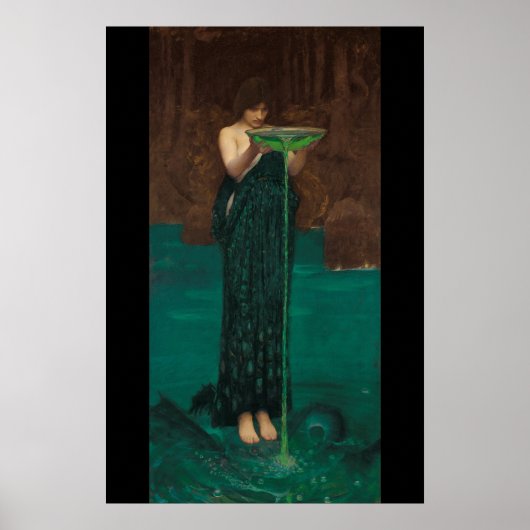 Circe Invidiosa  (1892) door John William Waterhou Poster (Voorkant)