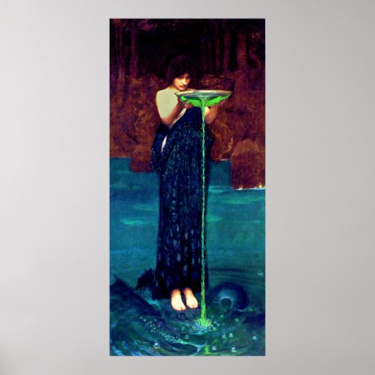 Circë Invidiosa (1892)~ Fine Art Canvas Poster (Voorkant)