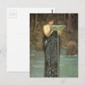 Circe Invidiosa by J W Waterhouse 1892 Briefkaart (Voorkant / Achterkant)
