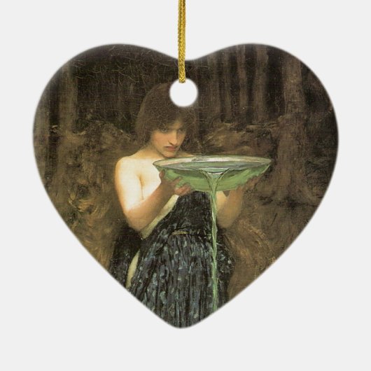 Circe Invidiosa by J W Waterhouse 1892 Keramisch Ornament (Achterkant)
