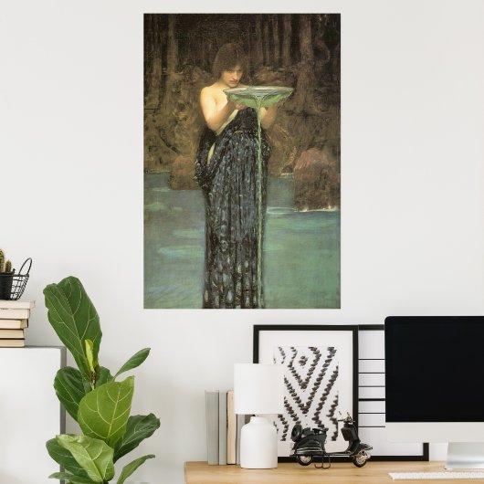 Circe Invidiosa by J W Waterhouse 1892 Poster (Thuiskantoor)