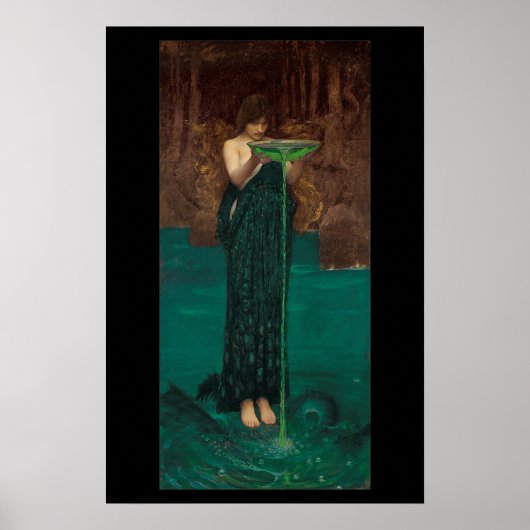 Circe Invidiosa, ca. 1892 door John Waterhouse Poster (Voorkant)