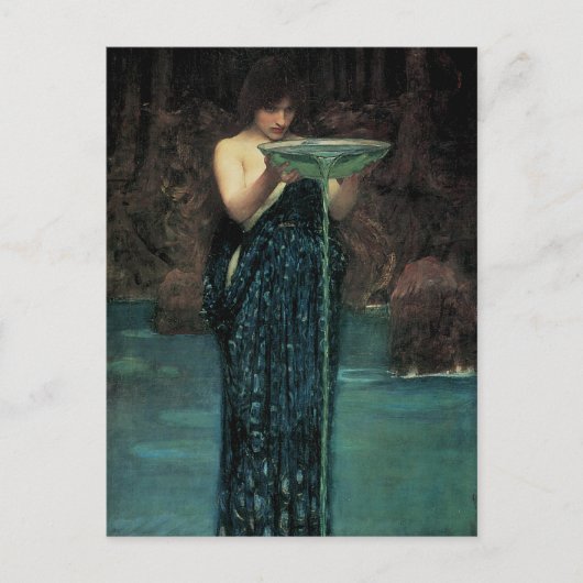 Circe Invidiosa door John William Waterhouse Briefkaart (Voorkant)