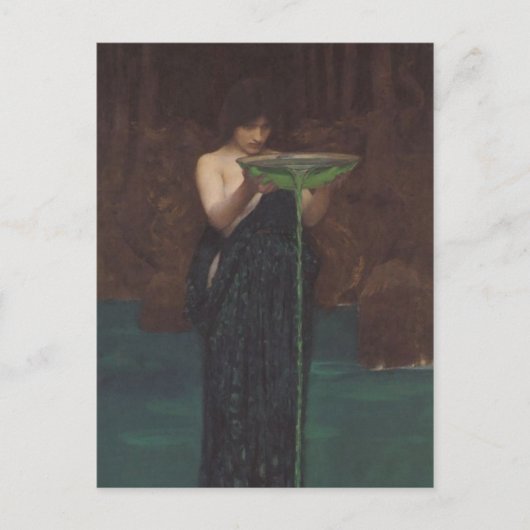 Circe Invidiosa door John William Waterhouse Briefkaart (Voorkant)