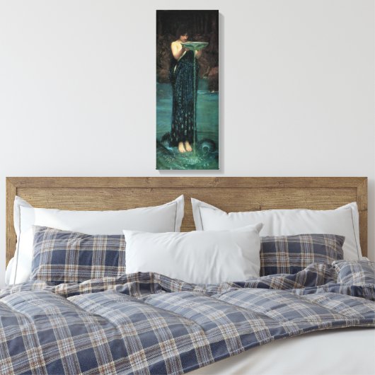 Circe Invidiosa door John William Waterhouse Canvas Afdruk (Insitu (Slaapkamer))
