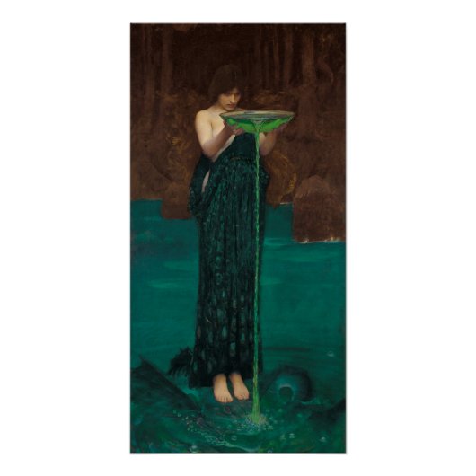 Circe Invidiosa door John William Waterhouse Perfect Poster (Voorkant)