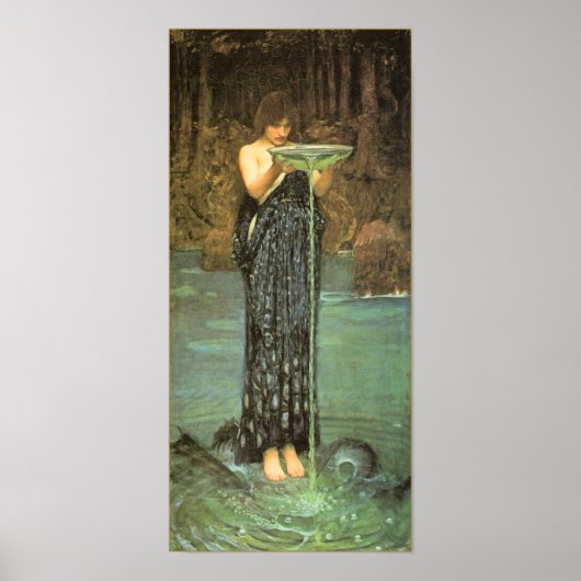 Circe Invidiosa door John William Waterhouse Poster (Voorkant)
