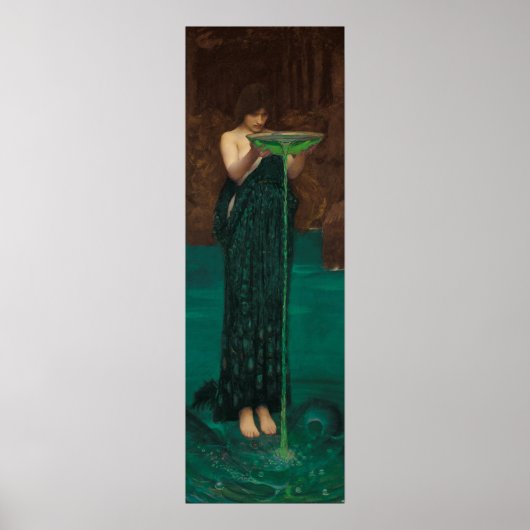 Circe Invidiosa door John William Waterhouse Poster (Voorkant)