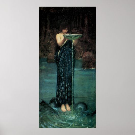 Circe Invidiosa door John William Waterhouse Poster (Voorkant)