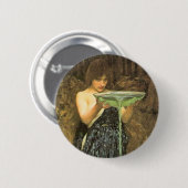 Circe Invidiosa door John William Waterhouse Ronde Button 5,7 Cm (Voorkant /achterkant)