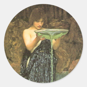 Circe Invidiosa door John William Waterhouse Ronde Sticker