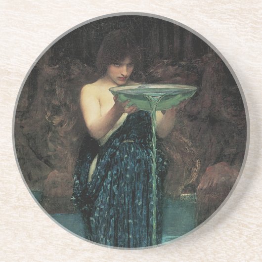 Circe Invidiosa door John William Waterhouse Zandsteen Onderzetter (Voorkant)