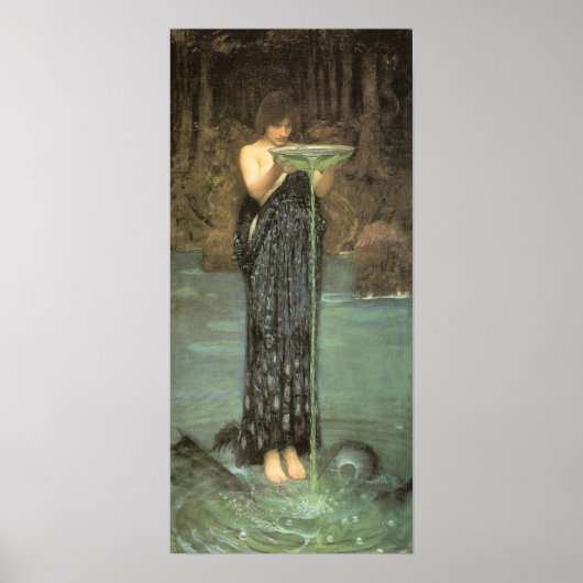 Circe Invidiosa - John William Waterhouse Poster (Voorkant)