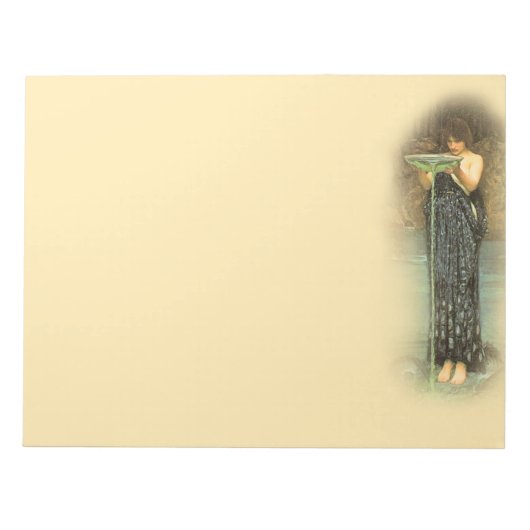 Circe Invidiosa Pre-Raphaelite 11X8,5-inch Notitie Notitieblok (Voorkant)
