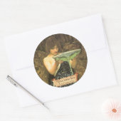 "Circe Invidiosa" Pre-Raphaelite Bladwijzer Ronde Sticker (Envelop)