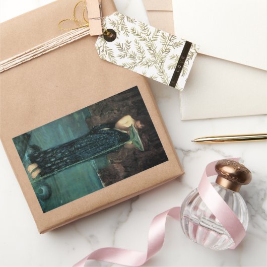 Circe Invidiosa van John William Waterhouse Rechthoekige Sticker (Geschenken)