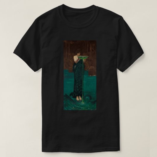 Circe Invidiosa Waterhouse Fine Art T-shirt (Design voorkant)