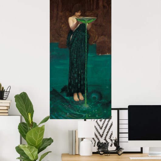 Circe Invidiosa, waterhuis Poster (Thuiskantoor)