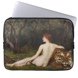 Circe (Magical Goddess and Cats) (by John Collier) Laptop Sleeve