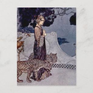 “Circe met luipaarden” door Edmund Dulac Briefkaart
