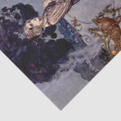 “Circe met luipaarden” door Edmund Dulac Tissuepapier (Detail)