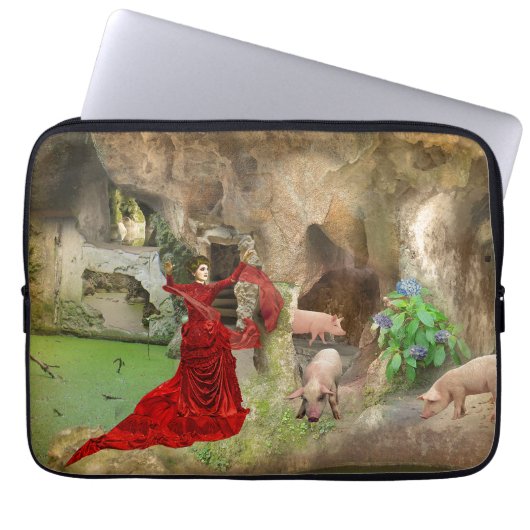 Circe na Quinta da Regaleira Laptop Sleeve (Voorkant)
