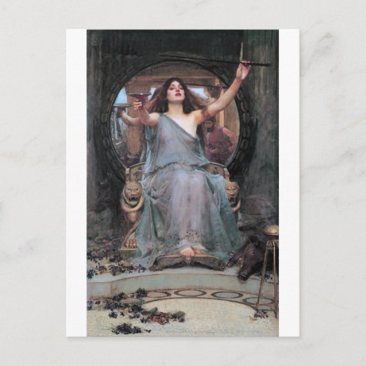 Circe Offer de Cup aan Odysseus, waterhuis Briefkaart (Voorkant)