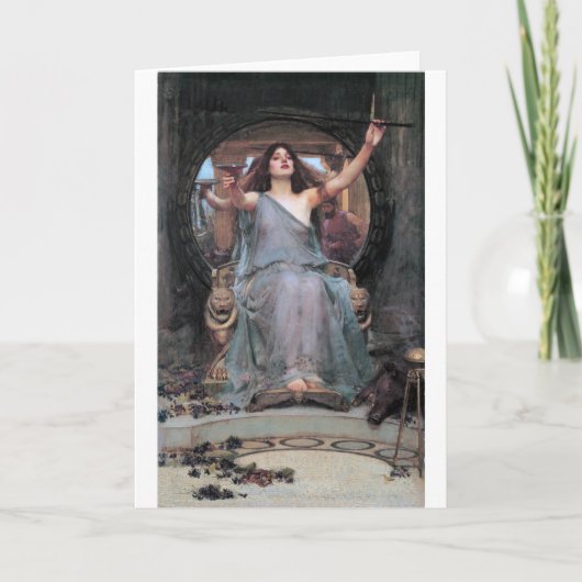 Circe Offer de Cup aan Odysseus, waterhuis Kaart (Voorkant)