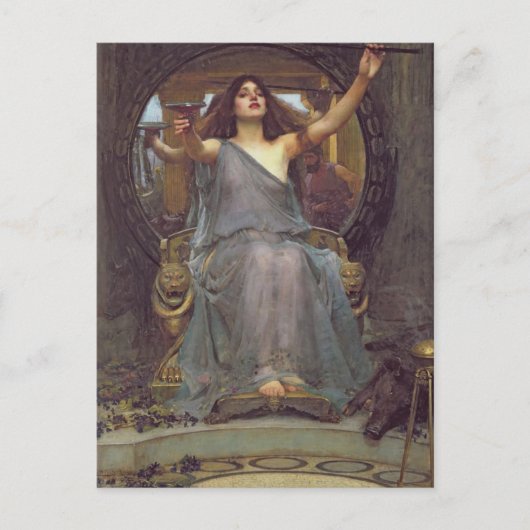 Circe Offering the Cup John William Waterhouse Briefkaart (Voorkant)