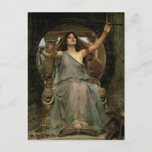 Circe Offering the Cup to Ulysses by JW Waterhouse Briefkaart (Voorkant)