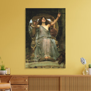 Circe Offering the Cup to Ulysses by JW Waterhouse Canvas Afdruk